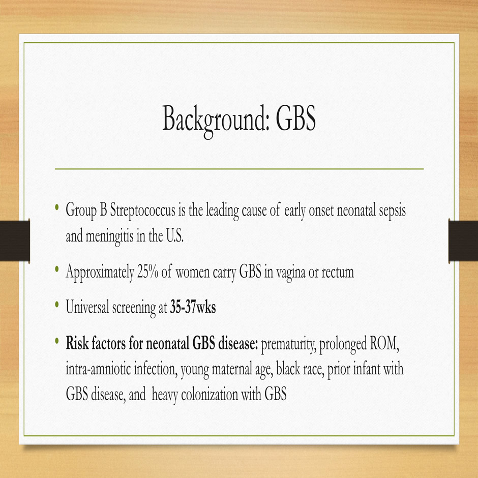 Background: GBS