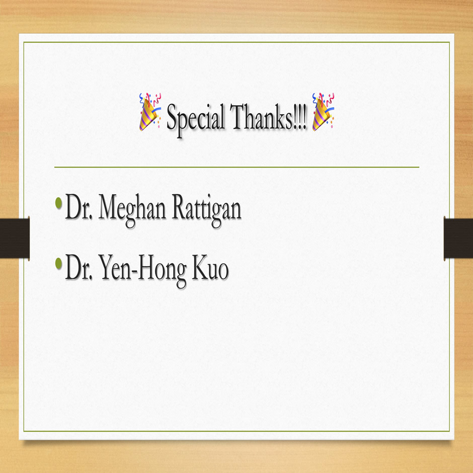 Special Thanks